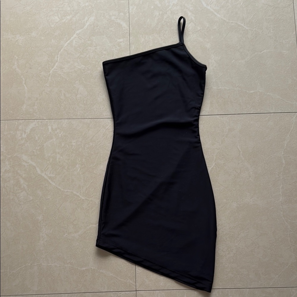 By the way. Black nylon minidress size XXS
